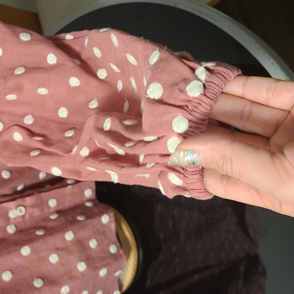 Zara polka dot blouse. - Picture 3 of 4